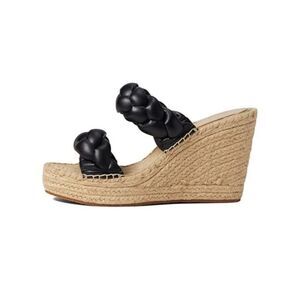 KENNETH COLE NEW YORK Womens Black 1-1/2" Platform Wedge Shoes 7.5 M
